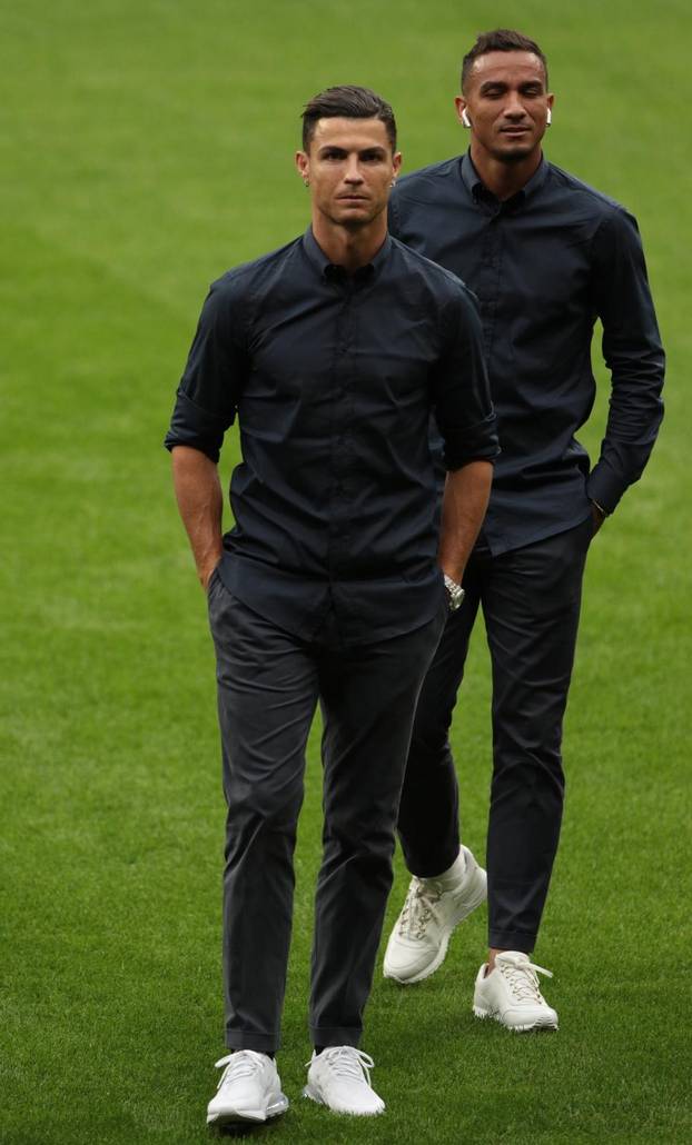 Crstiano Ronaldo Juventus player at pitch Wanda Metropolitana