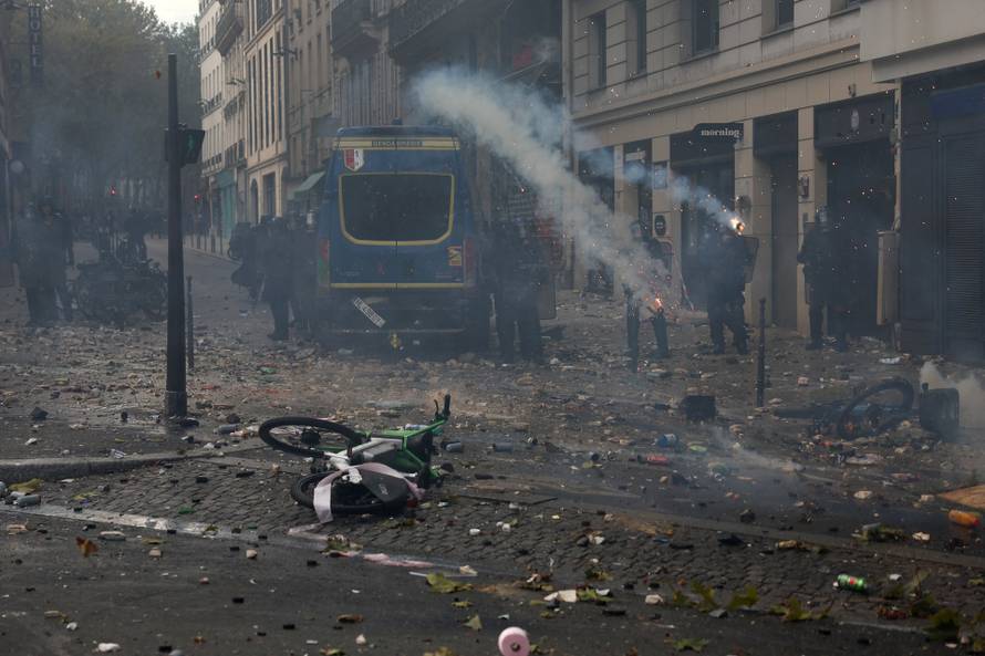 Nationwide protests in France against the cost of living