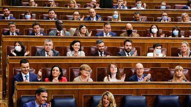 Parliament session in Madrid