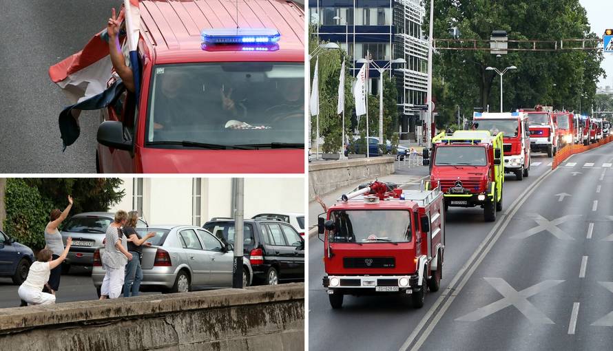Zagrebački vatrogasci se uz zvukove sirena vratili u Savsku