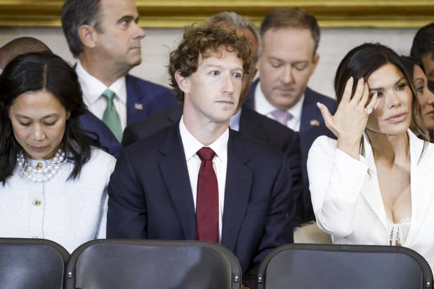 BigTech At The Donald Trump Inauguration - DC, Washington DC, United States - 20 Jan 2025