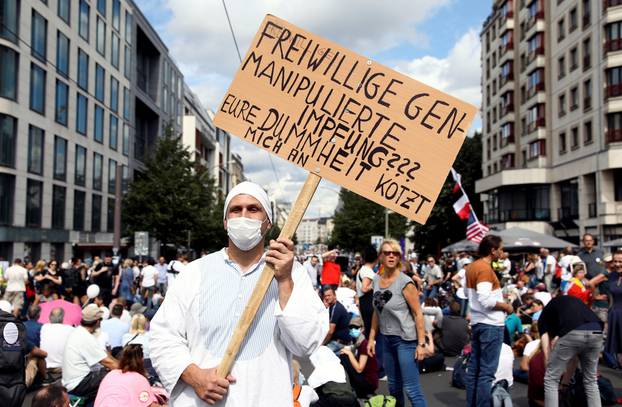 Demonstration against the German government