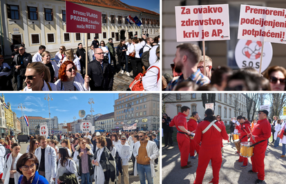 UŽIVO Veliki prosvjed liječnika u Zagrebu: Premijeru Plenkoviću, spasite hrvatsko zdravstvo!