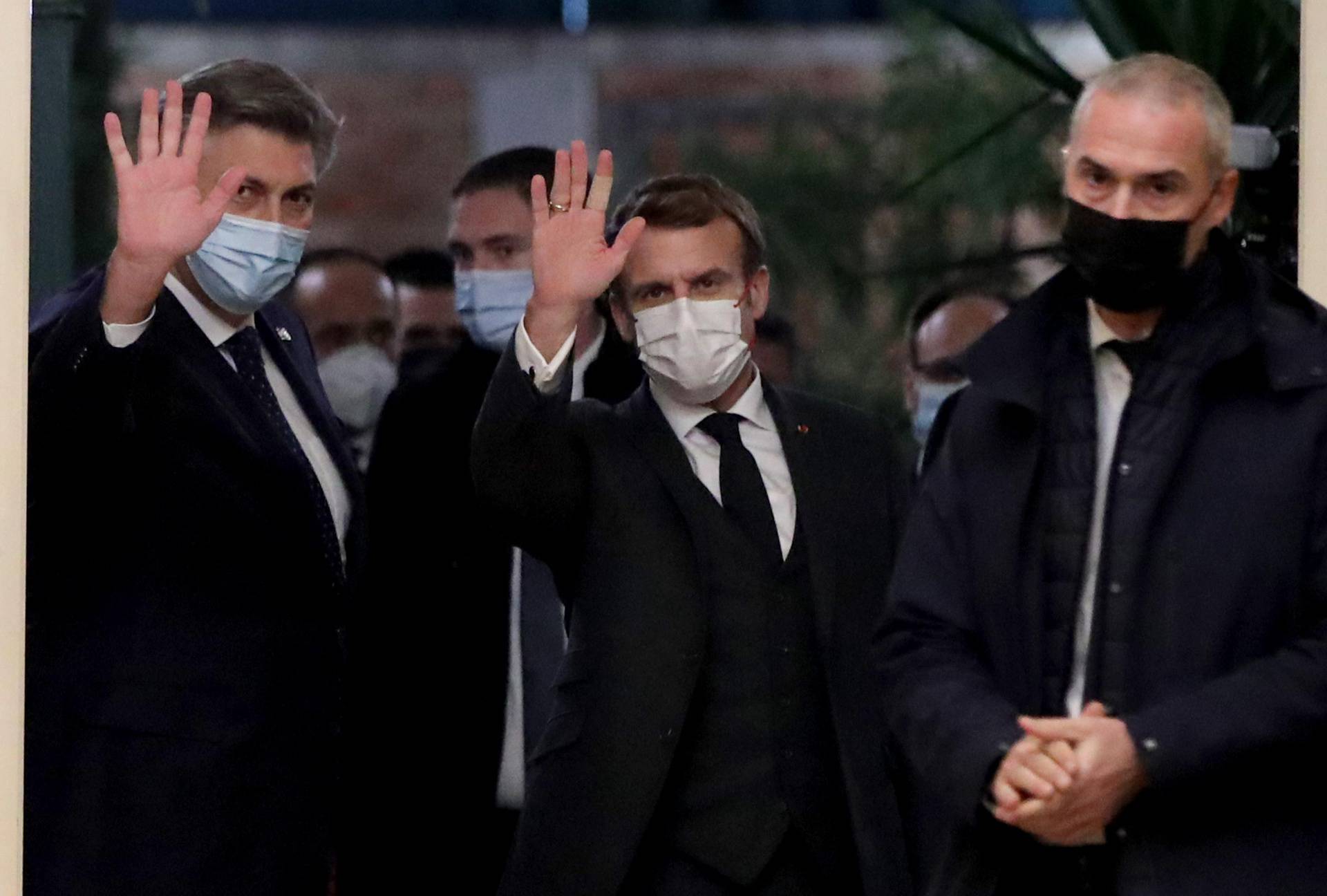 Zagreb: Andrej Plenković i Emmanuel Macron sastali se u restoranu Gallo