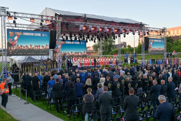 Svečani koncert u Zagrebu povodom 35. obljetnice postrojavanja Zbora narodne garde i ustrojavanja Hrvatske vojske i policije