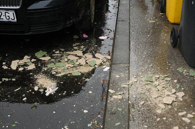 Olujno nevrijeme napravilo veliku štetu u Zagrebu