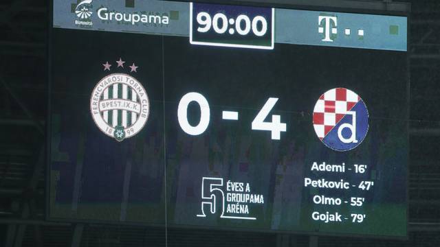 Budimpešta: Uzvratna utakmica 3. pretkola Lige prvaka između Ferencvarosa i Dinama