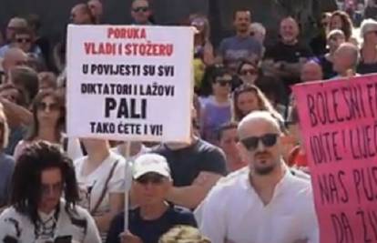 Zagreb: "Krikom za slobodu" više tisuća ljudi prosvjedovalo protiv Stožera i njihovih mjera