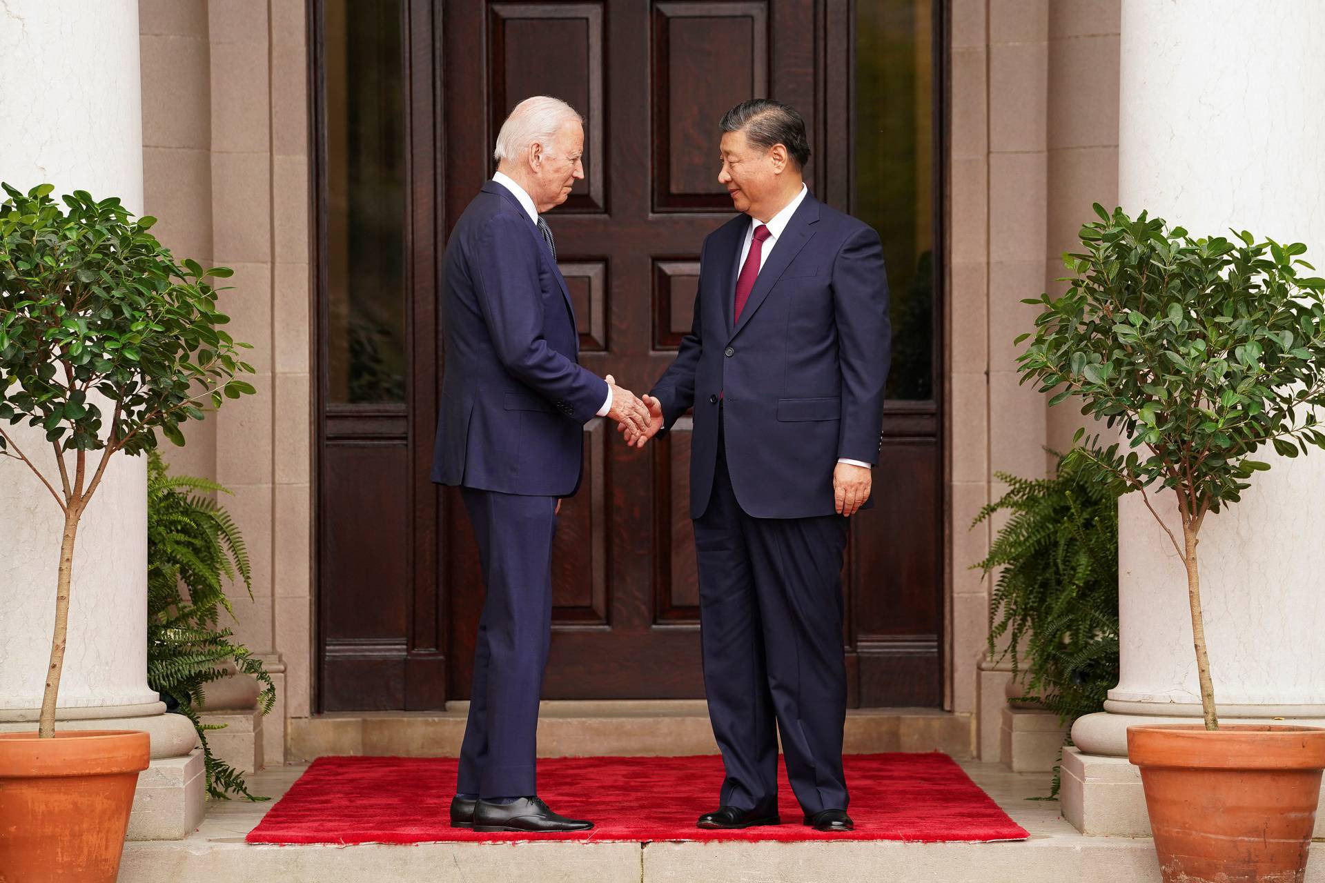 U.S. President Joe Biden meets with Chinese President Xi Jinping on the sidelines of APEC summit, in Woodside