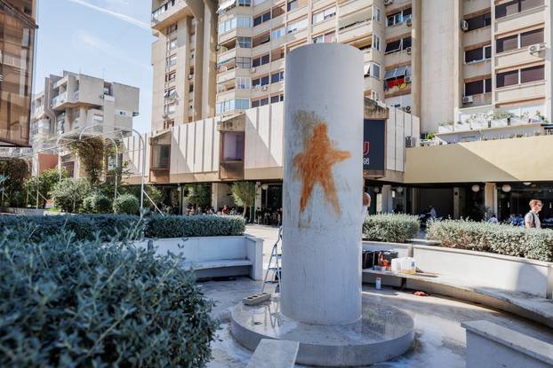 Split: Išaran spomenik HOS-a