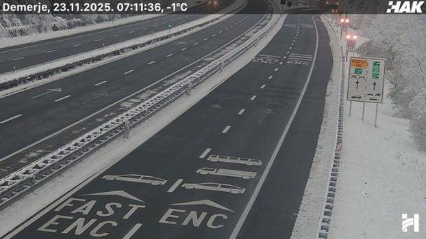 HAK: Snijeg ne pada, autoceste su očišćene. Upozorenje za ove dijelove Hrvatske