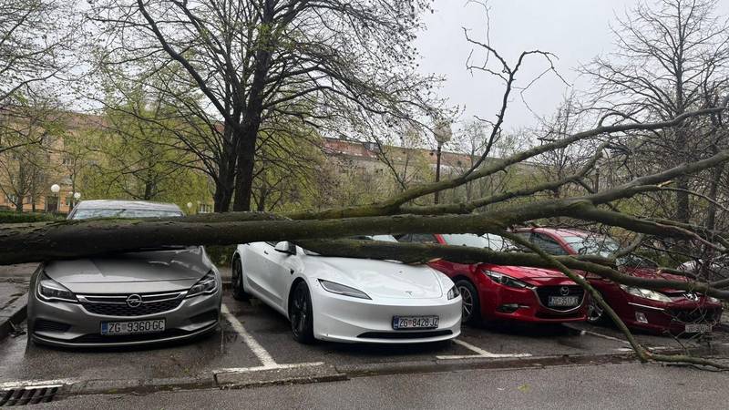 FOTO Pogledajte što je orkanski vjetar napravio u Zagrebu!