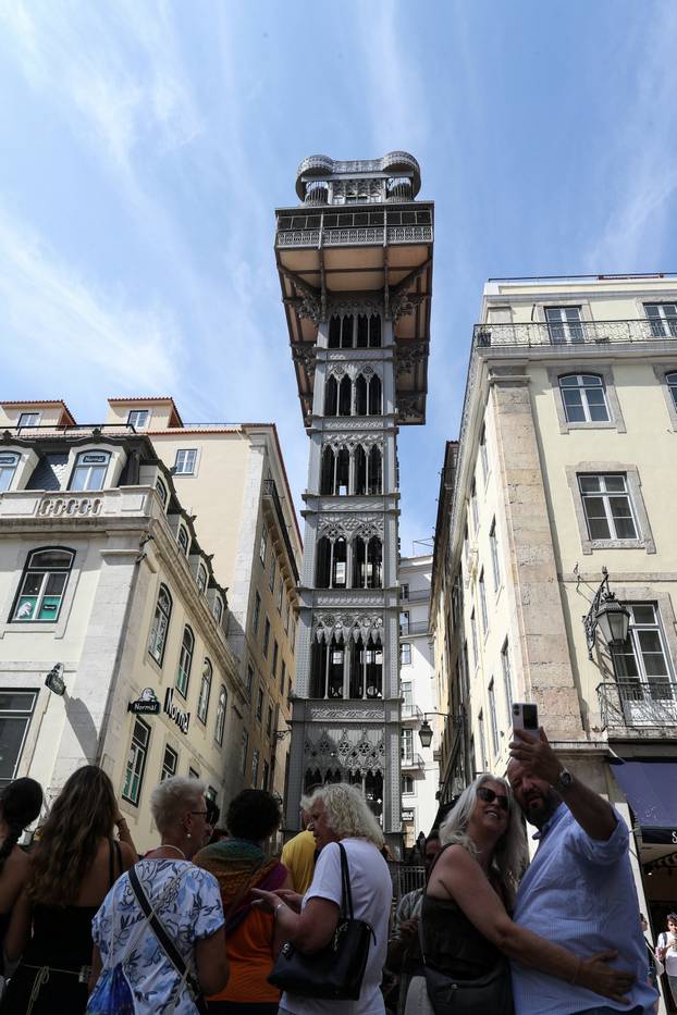 Aftermath of the Gloria Funicular accident in Lisbon