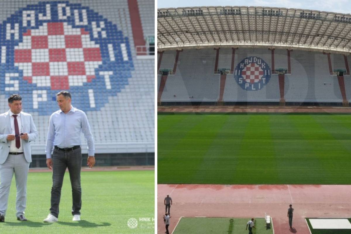 Hajduk napokon dobio hibridni travnjak: Predao ga Kustić!