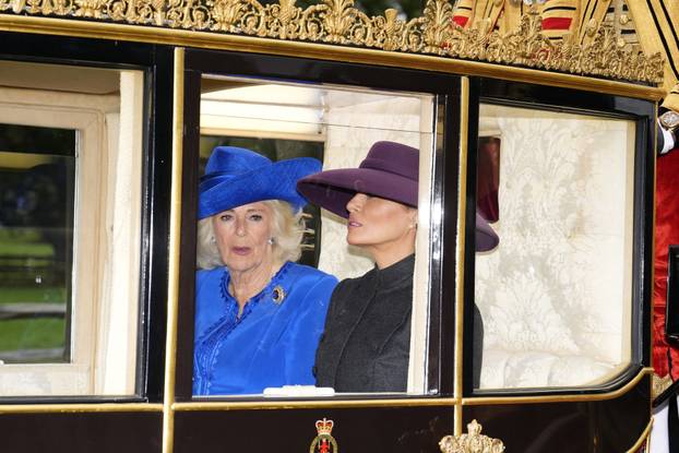 U.S. President Trump makes second state visit to Britain