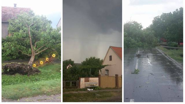 Slavonci su očajni: Milijunske štete od olujnog nevremena