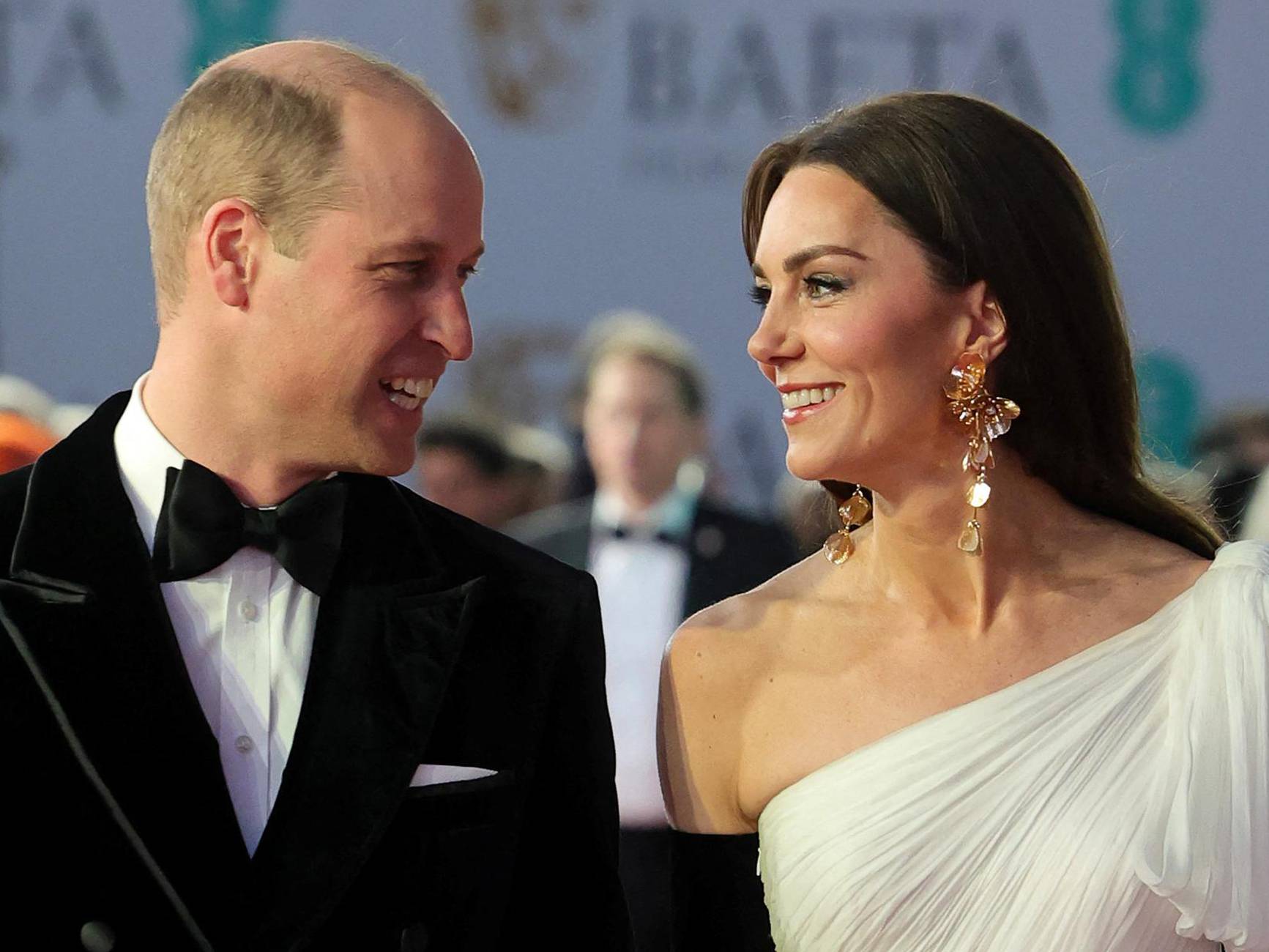 Britain's Prince William and Catherine, Princess of Wales, attend 2023 BAFTA Film Awards in London