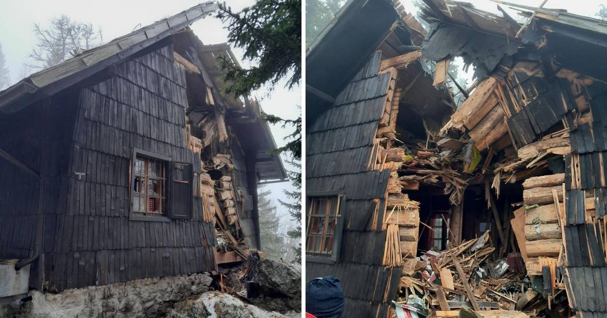 Firefighters in the Slovenian hut found the remains of the entire aircraft