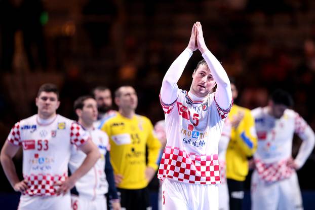 Stockholm: Tuga rukometaša Hrvatske nakon izgubljene utakmice u finalu rukometnog EP