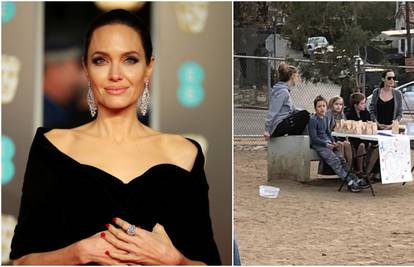 Angelina Jolie uhvaćena kako prodaje pseće kolačiće u parku