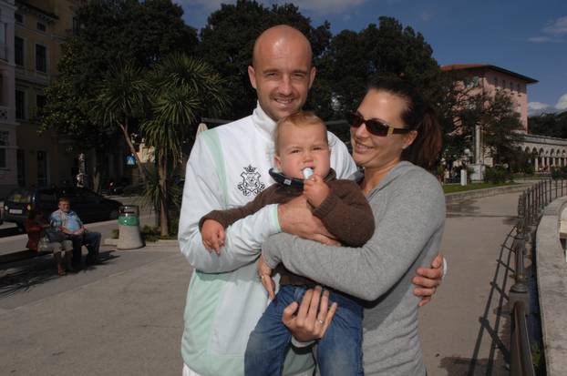 Opatija: Tenisa? Ivan Ljubi?i? sa suprugom Aidom i sinom Leonardom
