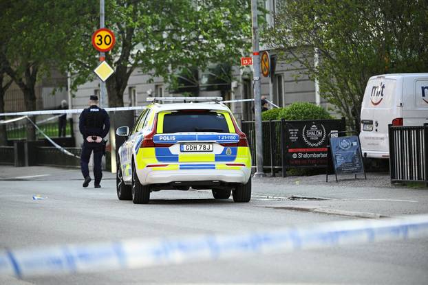 Several people injured after a series of loud bangs that indicated gunfire, in Uppsala