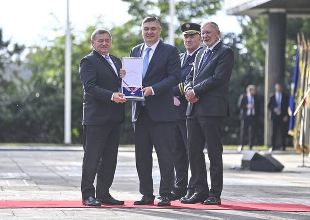 Zagreb: Svečani prijem povodom Dana policije u Predsjedničkim dvorima