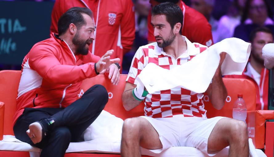 Lille: U 2. meÄu finala Davis Cupa sastali se Jo-Wilfred Tsonga i Marin ÄiliÄ