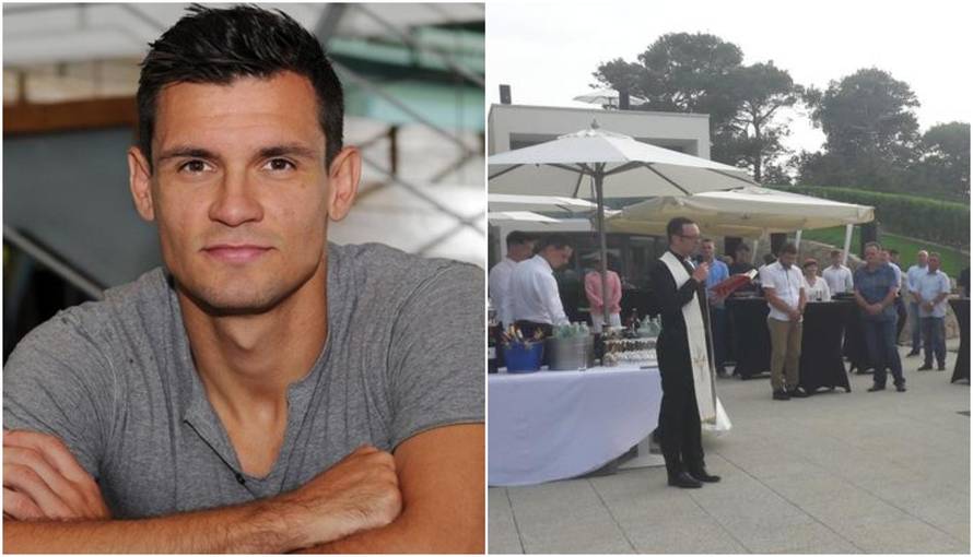 Uz blagoslov svećenika Dejan Lovren je otvorio svoj hotel