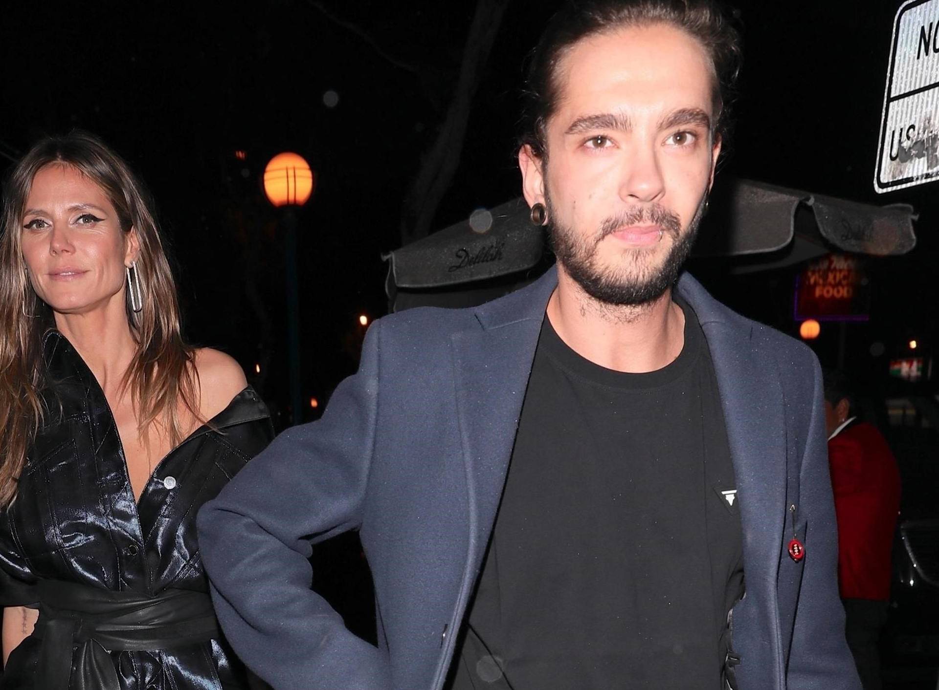 Heidi Klum and Tom Kaulitz walk out of Delilah together