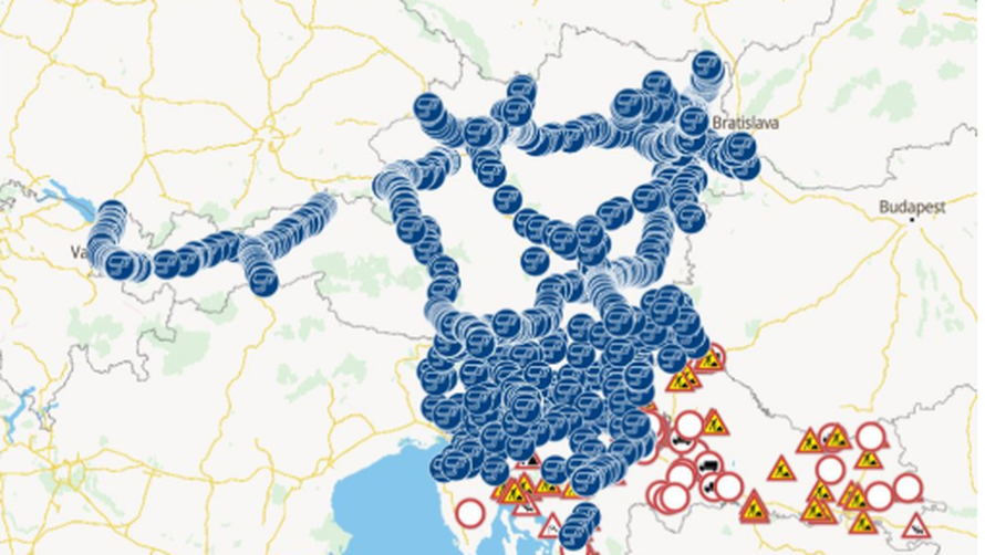 Karta kamera europskih cesta: 'Izaberite najbolju rutu za vas'