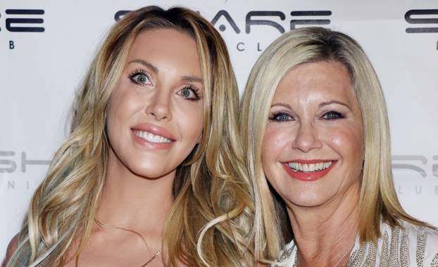 Olivia Newton-John and daughter Chloe Lattanzi at Share Nightclub