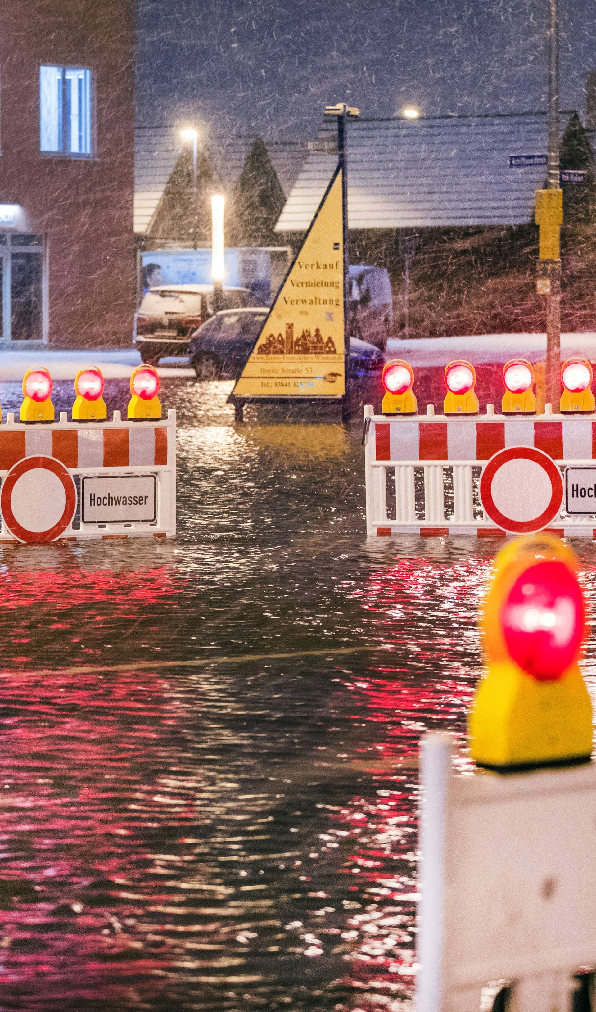 Flooding along the German Baltic coast