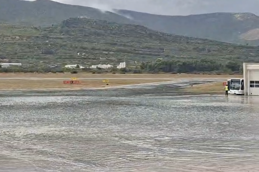 Poplavljen aerodrom u Splitu
