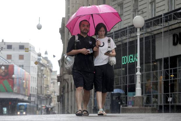 Ljetna kiša u Zagrebu