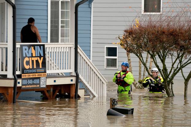 Atmospheric river brings rain and flooding to the Pacific Northwest