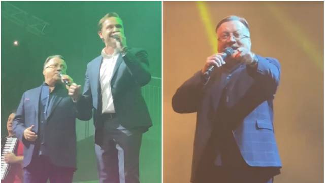 Halid Bešlić na koncertu pjevao duet s poznatim glumcem, a sve je zabilježio slavni voditelj