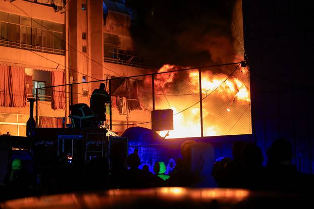 Aftermath of an Israeli air strike, in Beirut