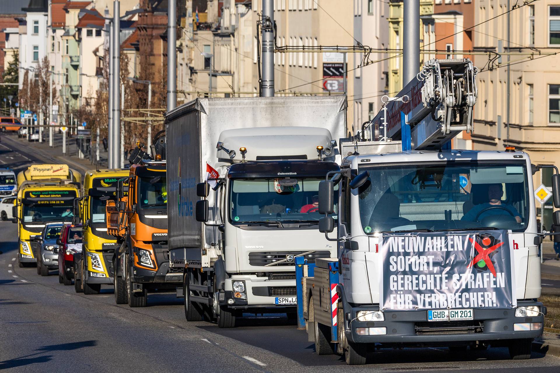 Farmers' protests - Cottbus