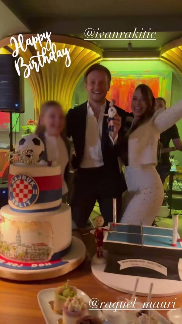 FOTO Ivan Rakitić dobio tortom u lice! Fotke s rođendana su hit