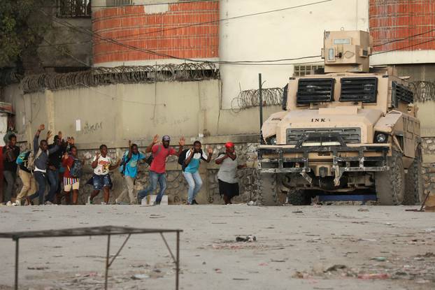 People flee their homes due to gang violence, in Port-au-Prince