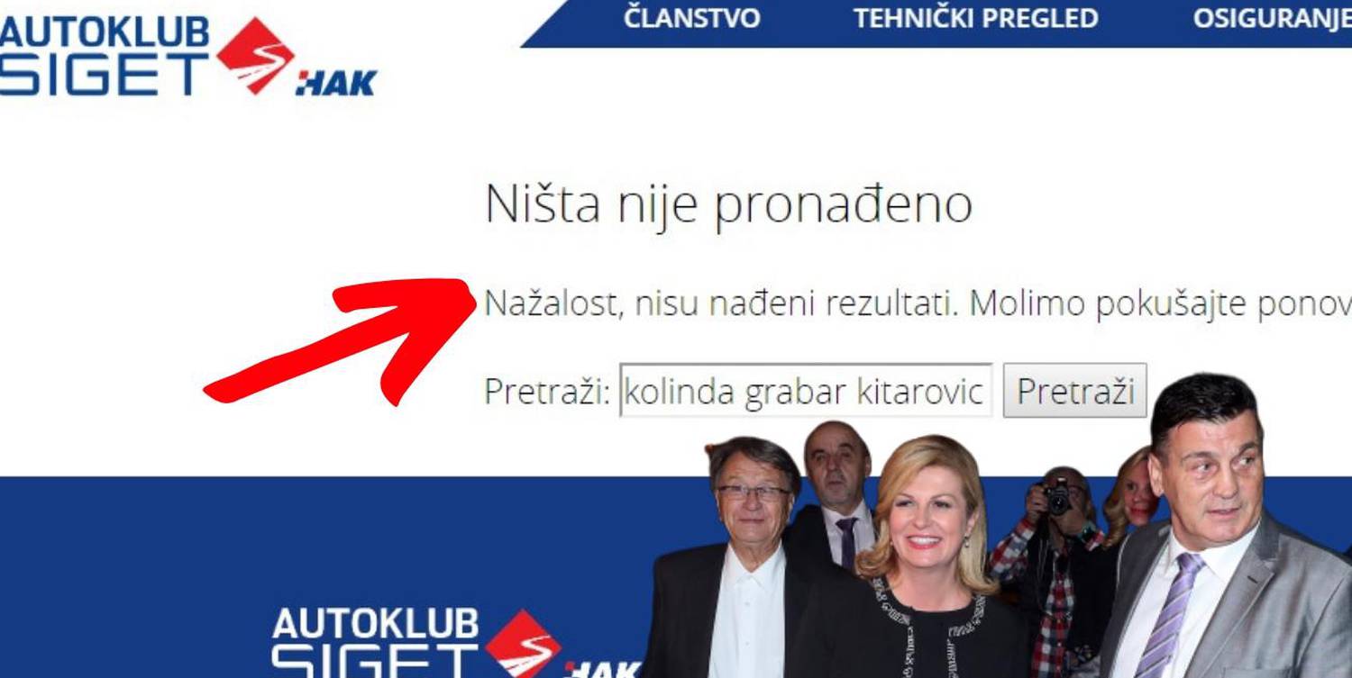 S weba Škarinog Autokluba su nestale fotke Kolinde, vijesti...
