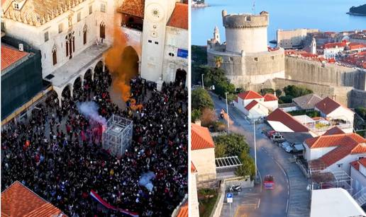 Pogledajte fantastične kadrove iz zraka s dočeka vaterpolista. Bakljada za 'barakude' i u Rijeci