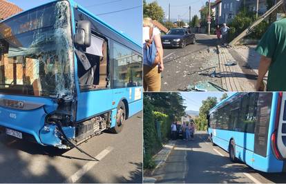 ZET-ov autobus sletio s ceste i zabio se u stup u Remetama