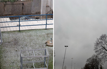 FOTO Nevrijeme pogodilo Zagreb: Na dio grada pala tuča
