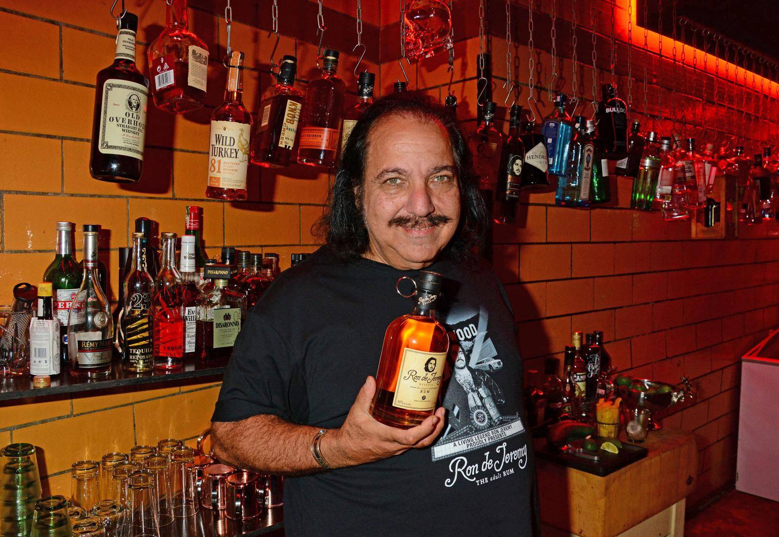 Celebrities at Ron de Jeremy (the Adult Rum) cocktail party at Butcher's bar.