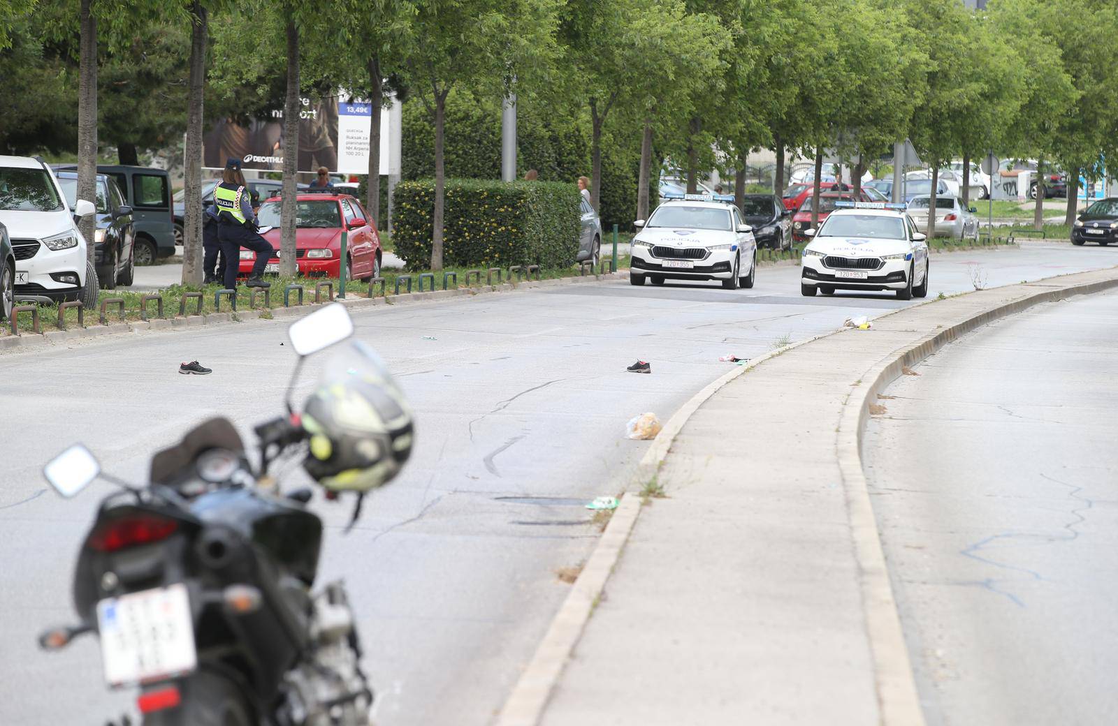 U prometnoj nesreći u Splitu motocikli naletio na pješaka, dio ceste zatvoren za sav promet