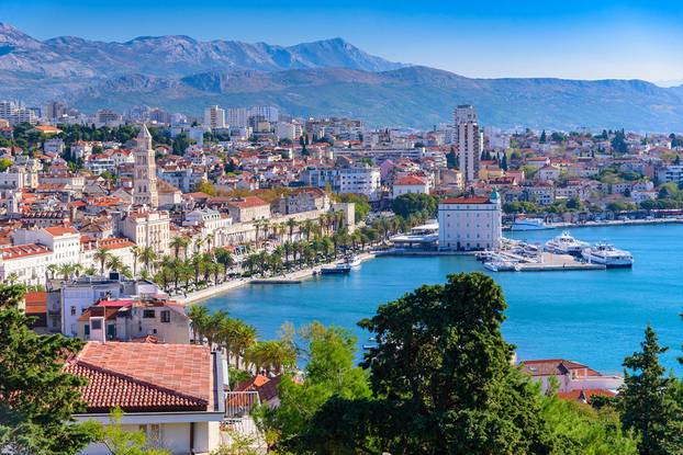 Split,,Croatia,(region,Of,Dalmatia).,Unesco,World,Heritage,Site.,Mosor