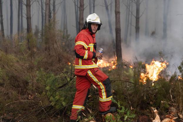 Wildfires rage in southern France