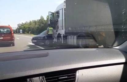 Prošao bez ozljeda: Kamion i auto sudarili se na obilaznici